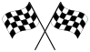 Logo of Two crossed checkered flags